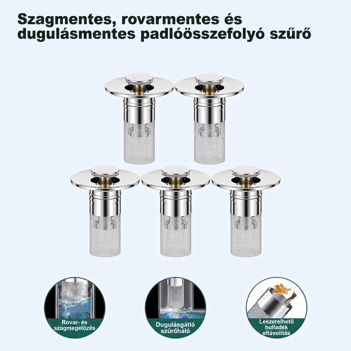 👑Utolsó napi akció: 49% kedvezmény👑 Felugró mosogató lefolyószűrő -- 🛀 Eltávolítja a szagokat és megelőzi a dugulást