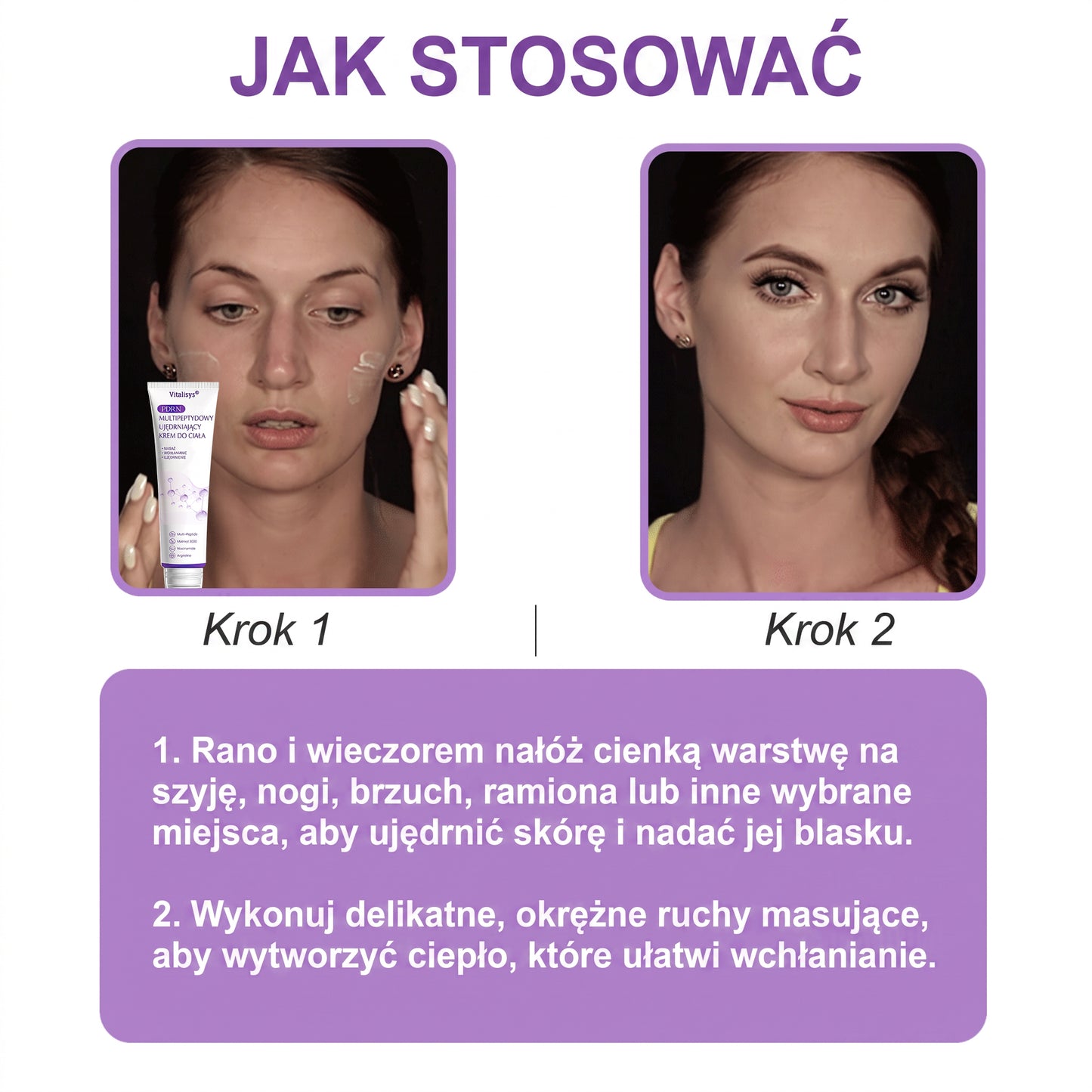 Vitalisys®🍇 PDRN Multi-Peptide Krem do masażu w rolerze do ciała — przeciwstarzeniowy, nawilżający, ujędrniający i liftingujący, wspiera regenerację skóry, wyrównuje koloryt, pomaga w pielęgnacji niedoskonałości i ciemnych plam.