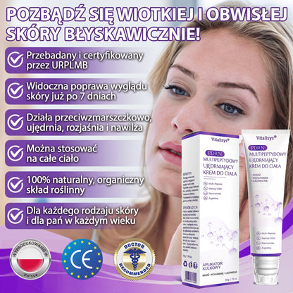 Vitalisys®🍇 PDRN Multi-Peptide Krem do masażu w rolerze do ciała — przeciwstarzeniowy, nawilżający, ujędrniający i liftingujący, wspiera regenerację skóry, wyrównuje koloryt, pomaga w pielęgnacji niedoskonałości i ciemnych plam.