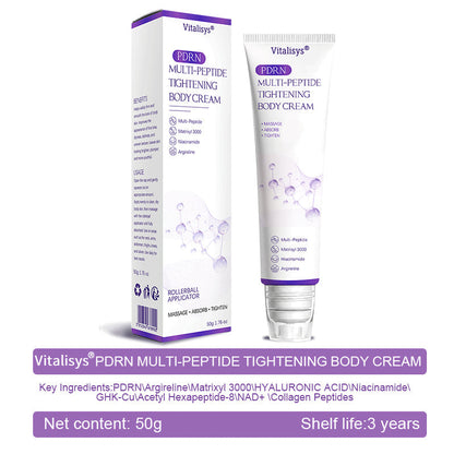 Vitalisys®🎉 PDRN Multi-Peptide Massaging Body Roller Cream- Anti-aging, Hydrating, Skin Firming & Lifting, Skin Repair, Even Tone, Acne and Dark Spot Treatment, Wart and Mole Removal, and Psoriasis Relief.