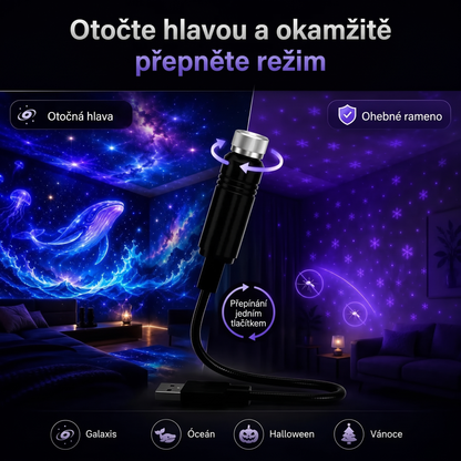 Vitalisys® 5D Inteligentny Projektor Gwiazd 🌌 – 30+ dynamicznych scen i sterowanie aplikacją  💎