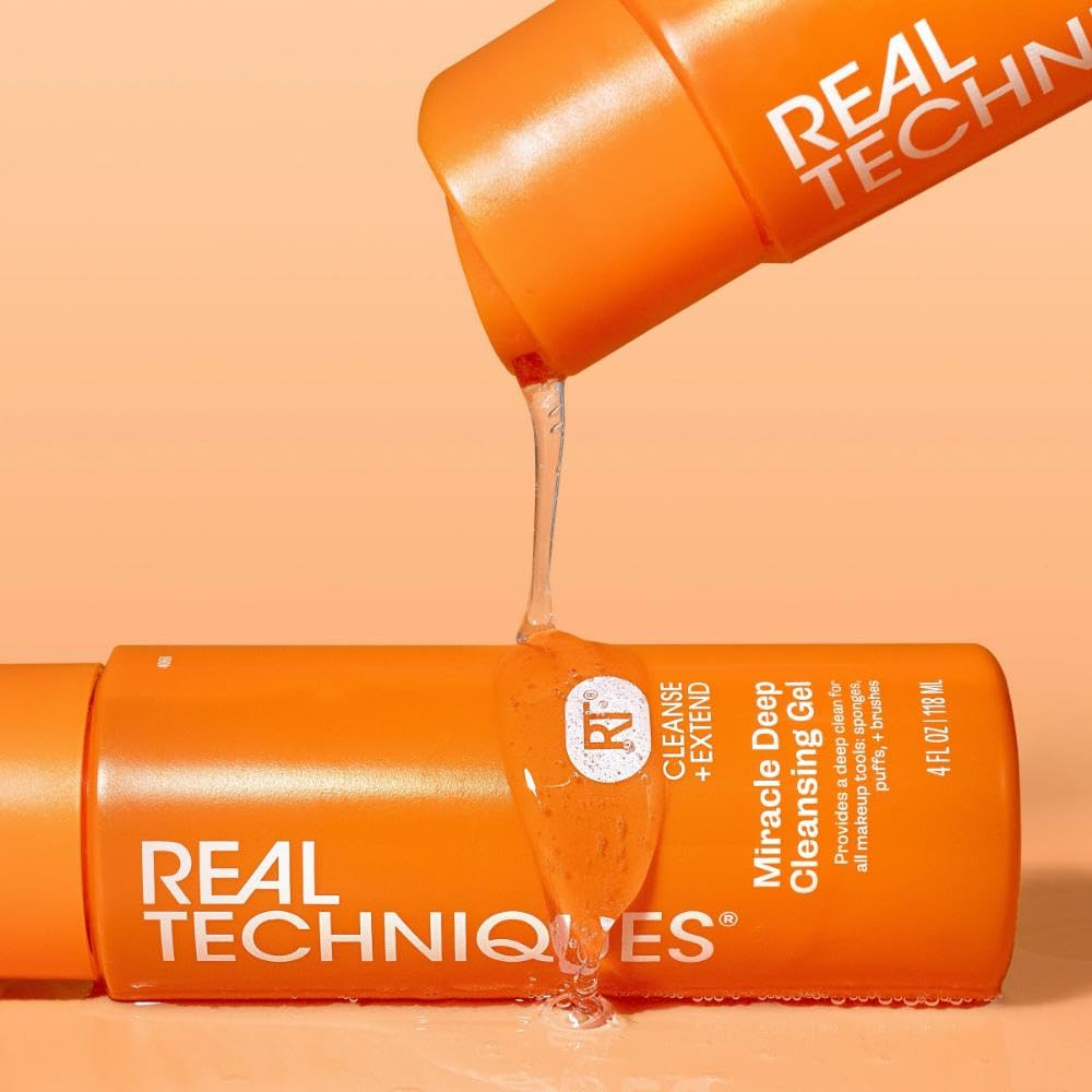 Głęboko oczyszczający żel do mycia pędzli i gąbek do makijażu Real Techniques (118 ml)