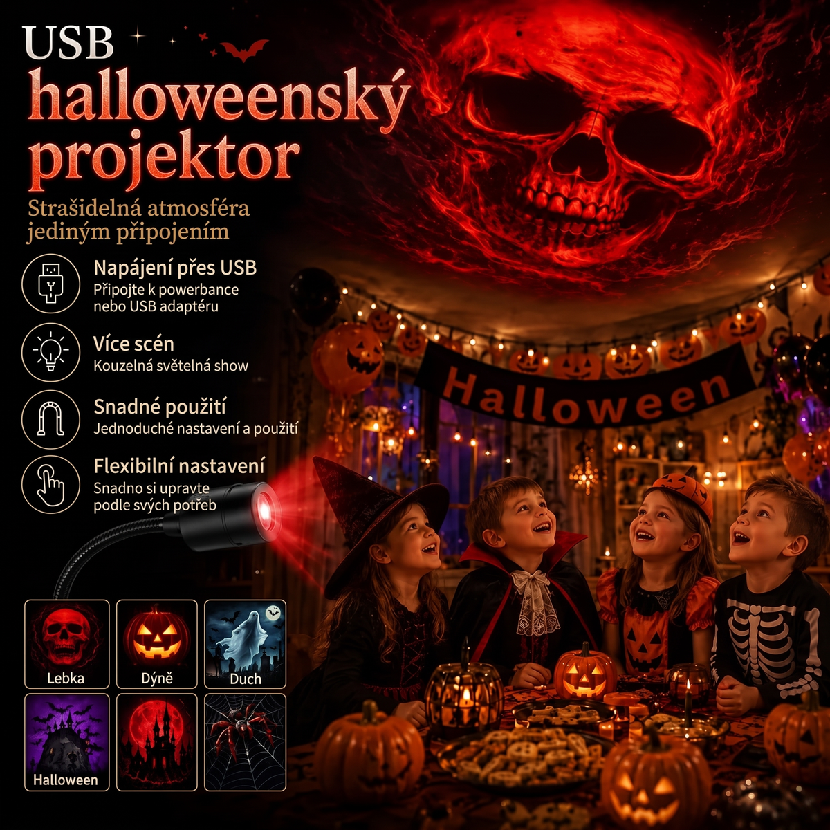 Vitalisys® 5D Inteligentny Projektor Gwiazd 🌌 – 30+ dynamicznych scen i sterowanie aplikacją  💎