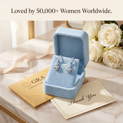 🔥🔥 90% OFF TODAY: 1-Carat "Dancing" Moissanite Earrings – The Pure S925 Comfort & Sparkle You Deserve 💎