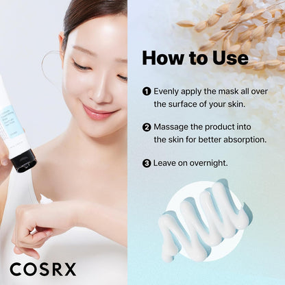 Intensywnie odżywcza całonocna maska ryżowa COSRX Ultimate Nourishing Rice Overnight Spa Mask