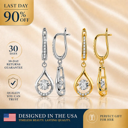 🔥🔥 90% OFF TODAY: 1-Carat "Dancing" Moissanite Earrings – The Pure S925 Comfort & Sparkle You Deserve 💎