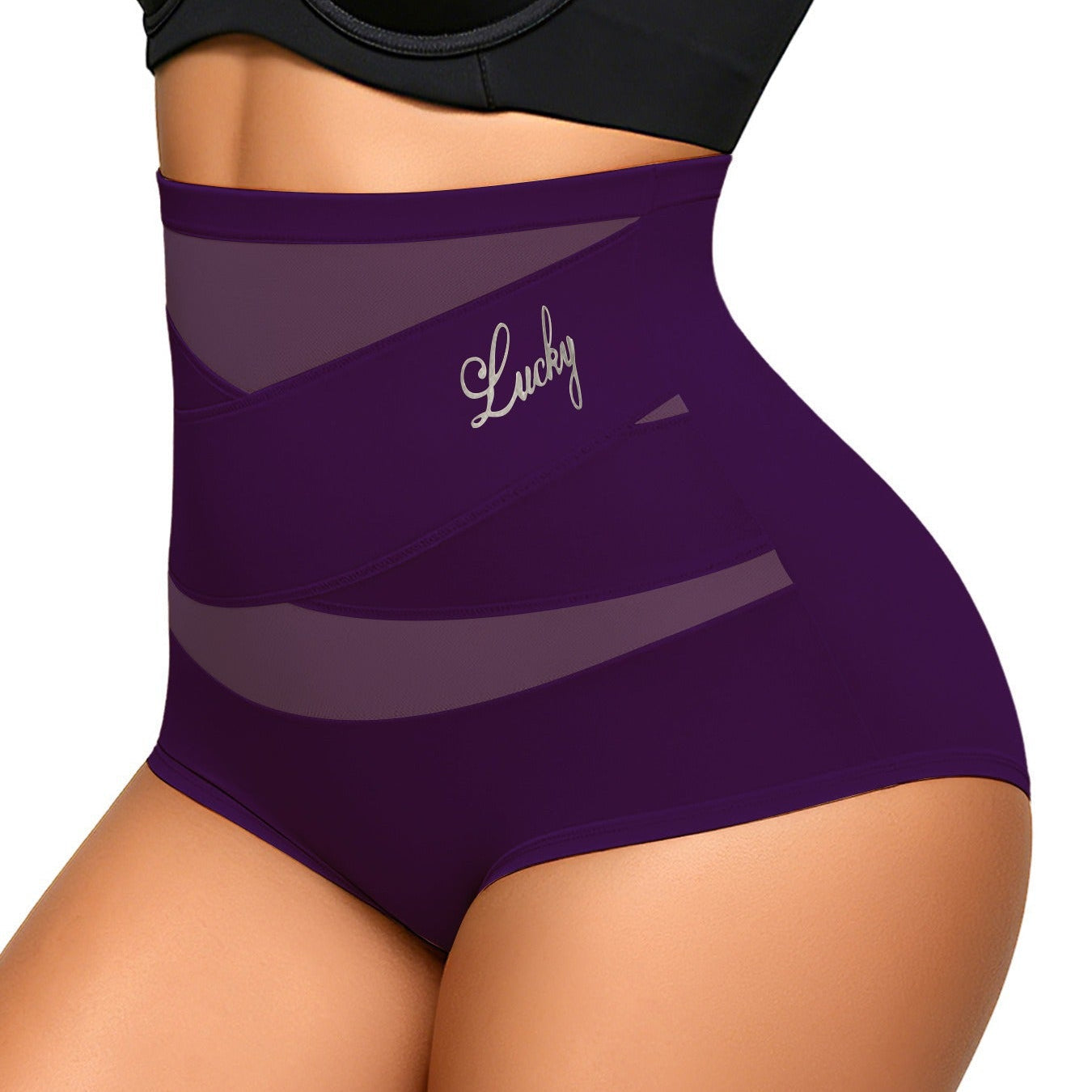 ❤️Majtki wyszczuplające plus size z wysokim stanem i krzyżowym panelem modelującym brzuch🍬