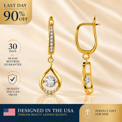 🔥🔥 90% OFF TODAY: 1-Carat "Dancing" Moissanite Earrings – The Pure S925 Comfort & Sparkle You Deserve 💎